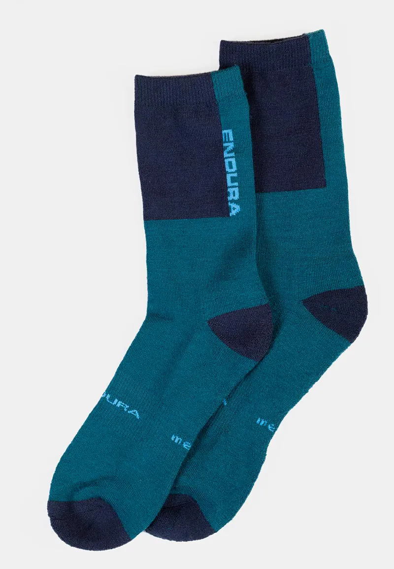 Endura BaaBaa Merino Winter Cycling Sock - Blueberry-2